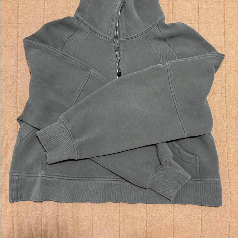 Scuba Oversized Half Zip Funnel Neck